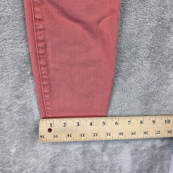 Lucky Brand High Rise Bridgette Crop Skinny Jeans Womens 00 24 Pink Button Fly - Picture 7 of 14